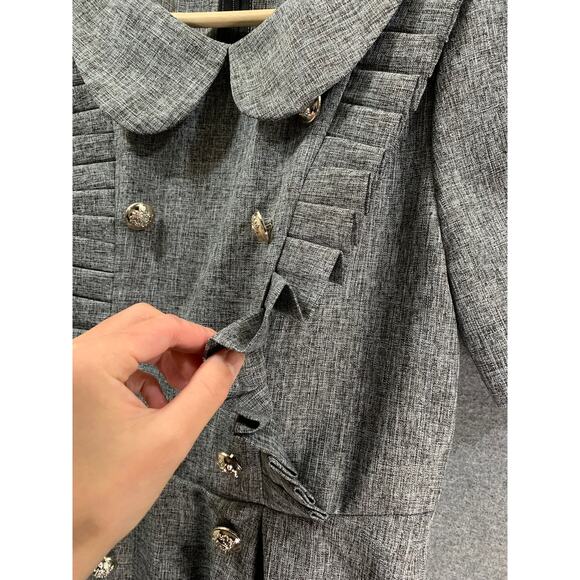 SHEIN Mini Dress Women Size XS Gray Cute Knee length Dress - Picture 8 of 8